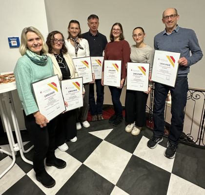 Gruppenfoto der geehrten TSV Mitglieder