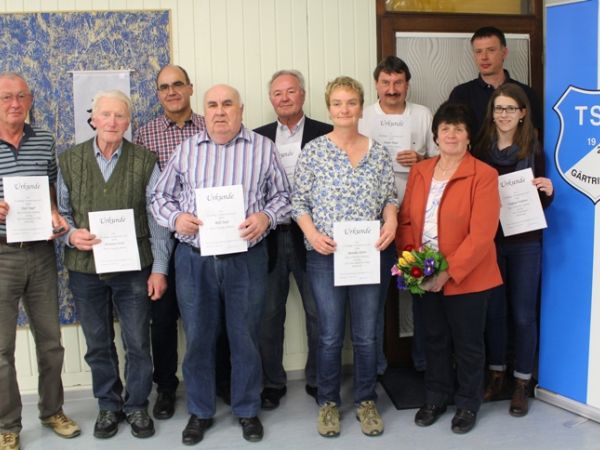 TSV Mitgliederversammlung 2016 - Ehrungen