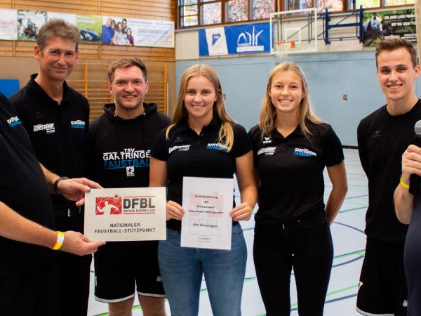 Auszeichnung des TSV Gärtringen als Nationaler Faustball-Stützpunkt