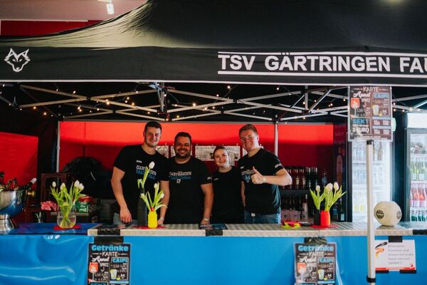 Getränkestand des TSV Gärtringen bei der DM in der Scharrena